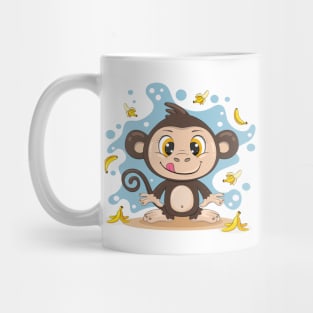 Cute Cartoon Monkey Mug